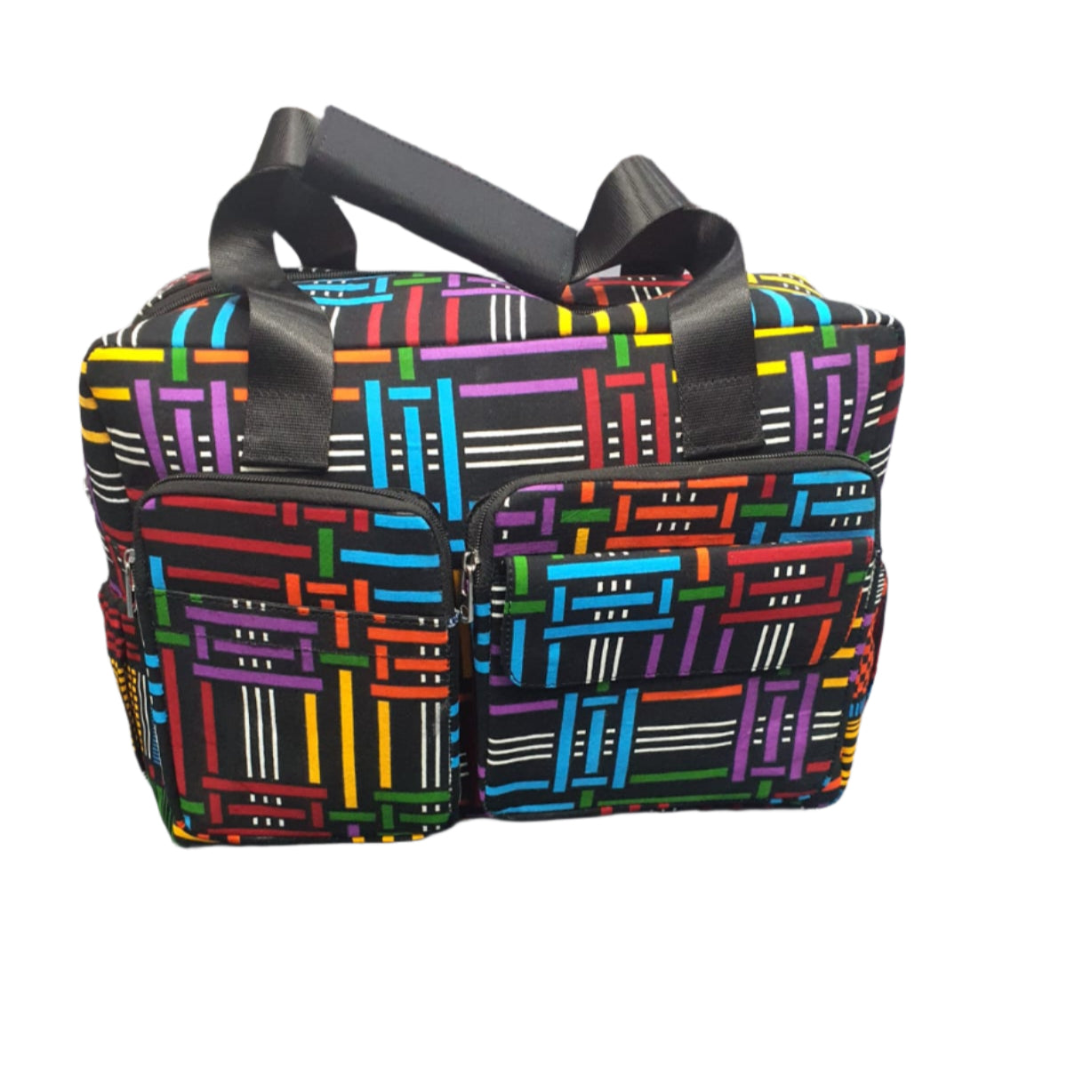 Multicolour African Print Nursing Bag