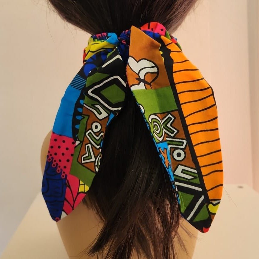 African Print Hair Scrunchy - House of Prints