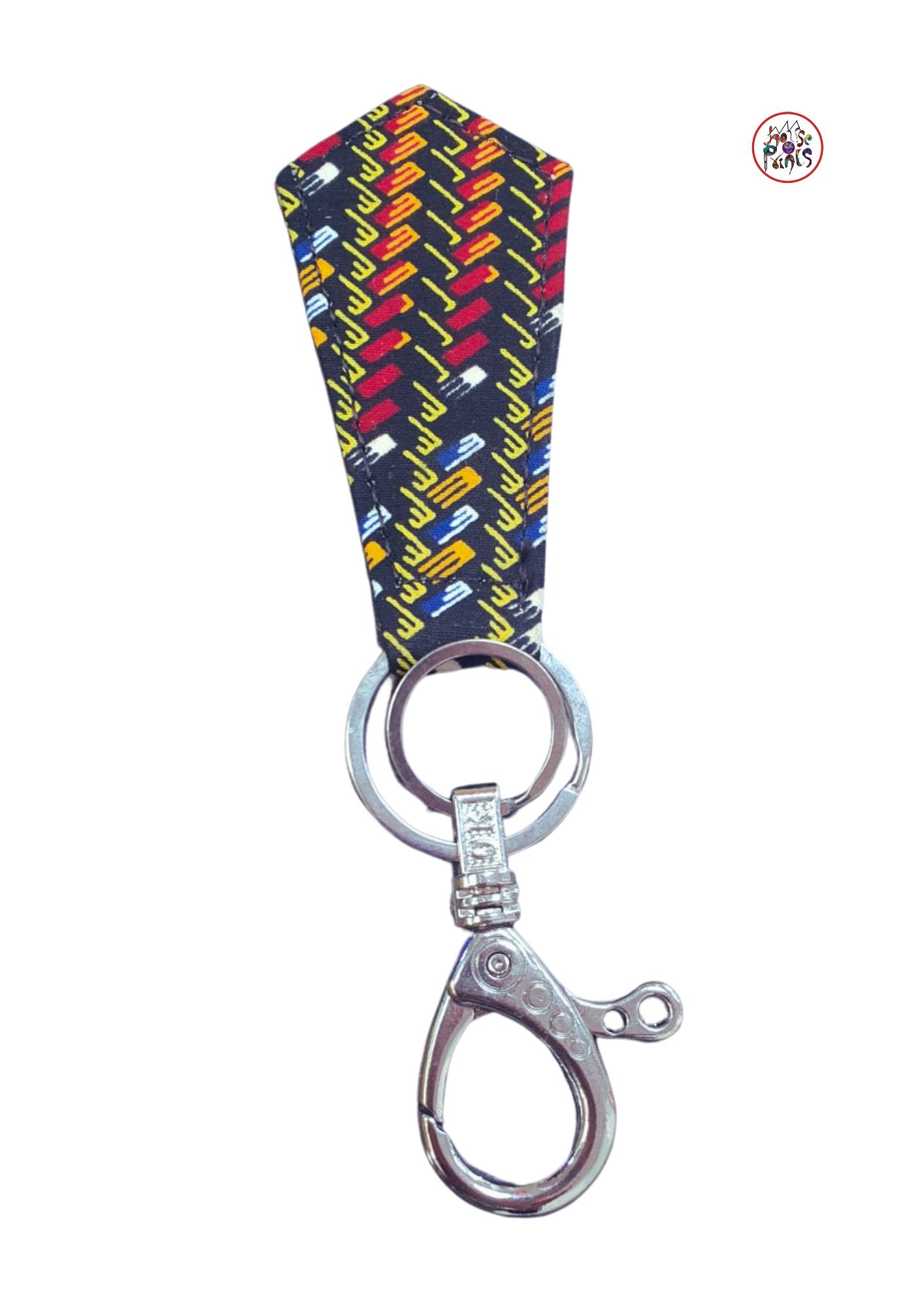 Colourful African Print Key Rings - House of Prints