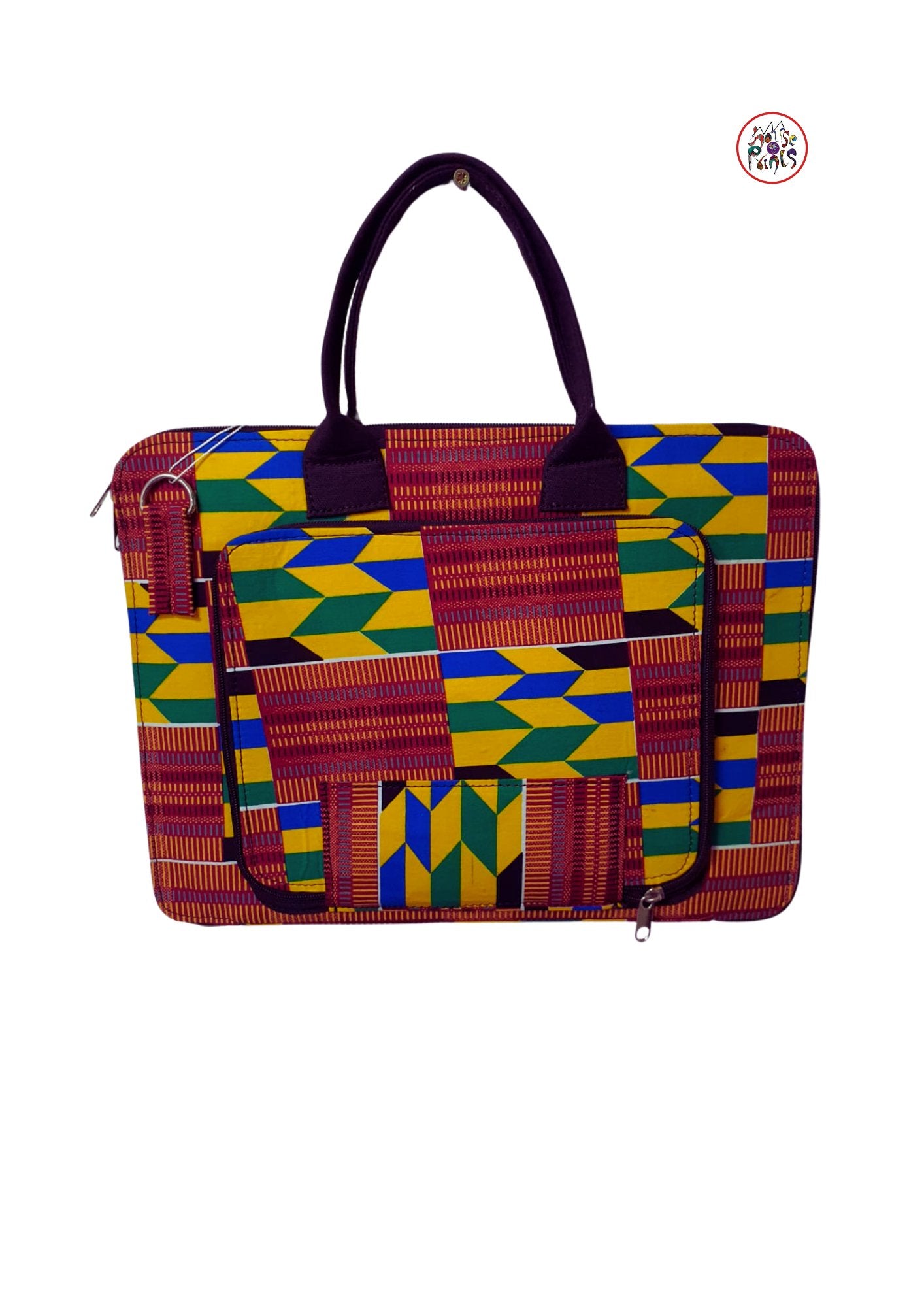 Colourful Tribal Pattern Ankara Laptop Bag - House of Prints