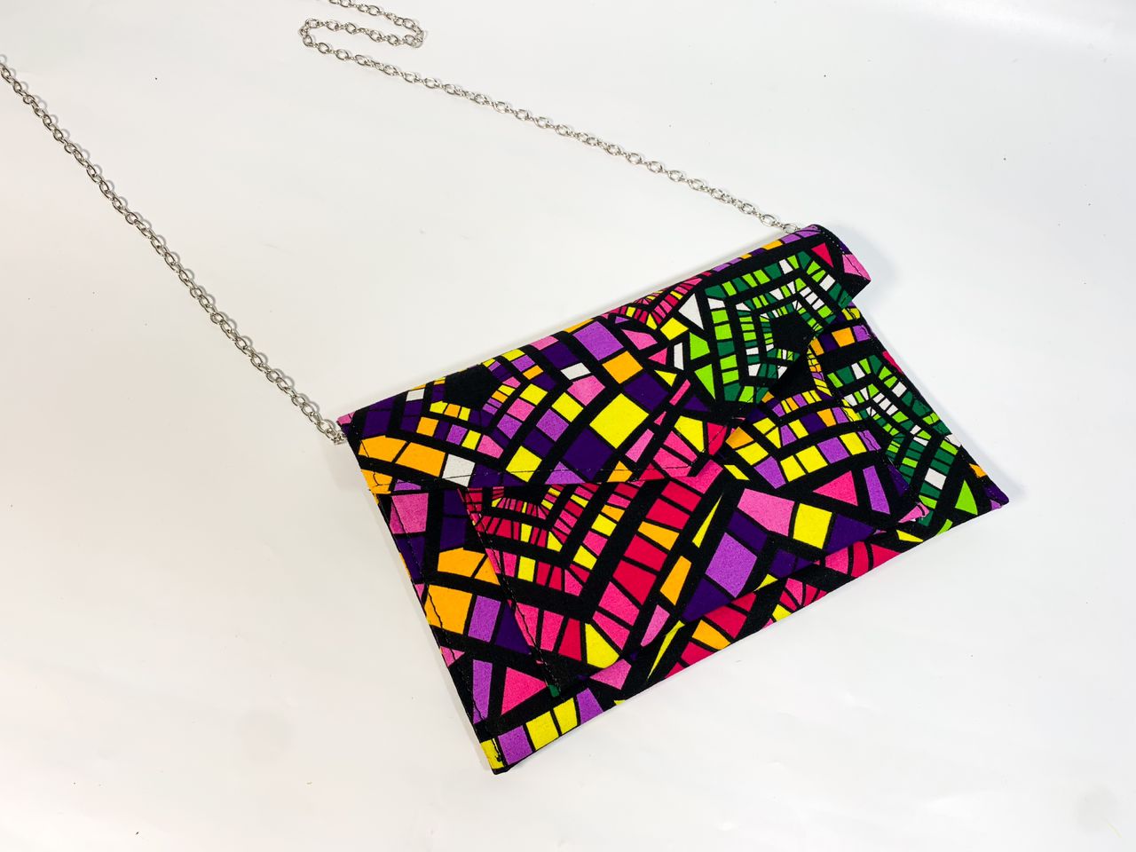 Flat Ankara Cross Body Bag - House of Prints
