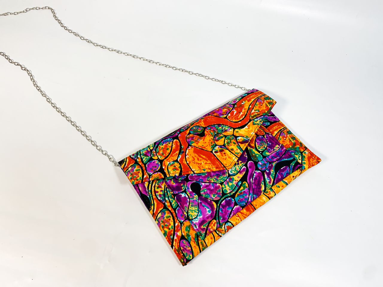 Flat Ankara Cross Body Bag - House of Prints