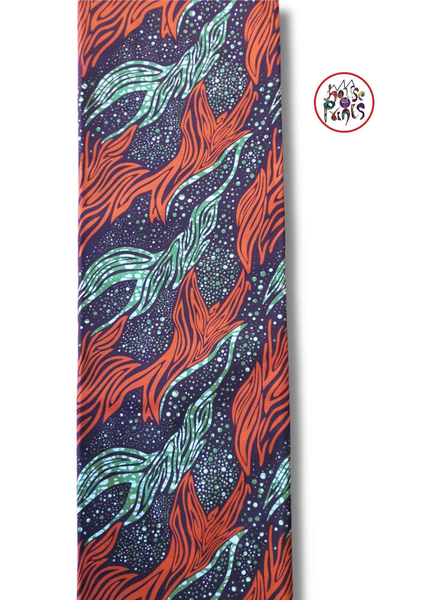 Green & Brown Ankara Fabric - House of Prints