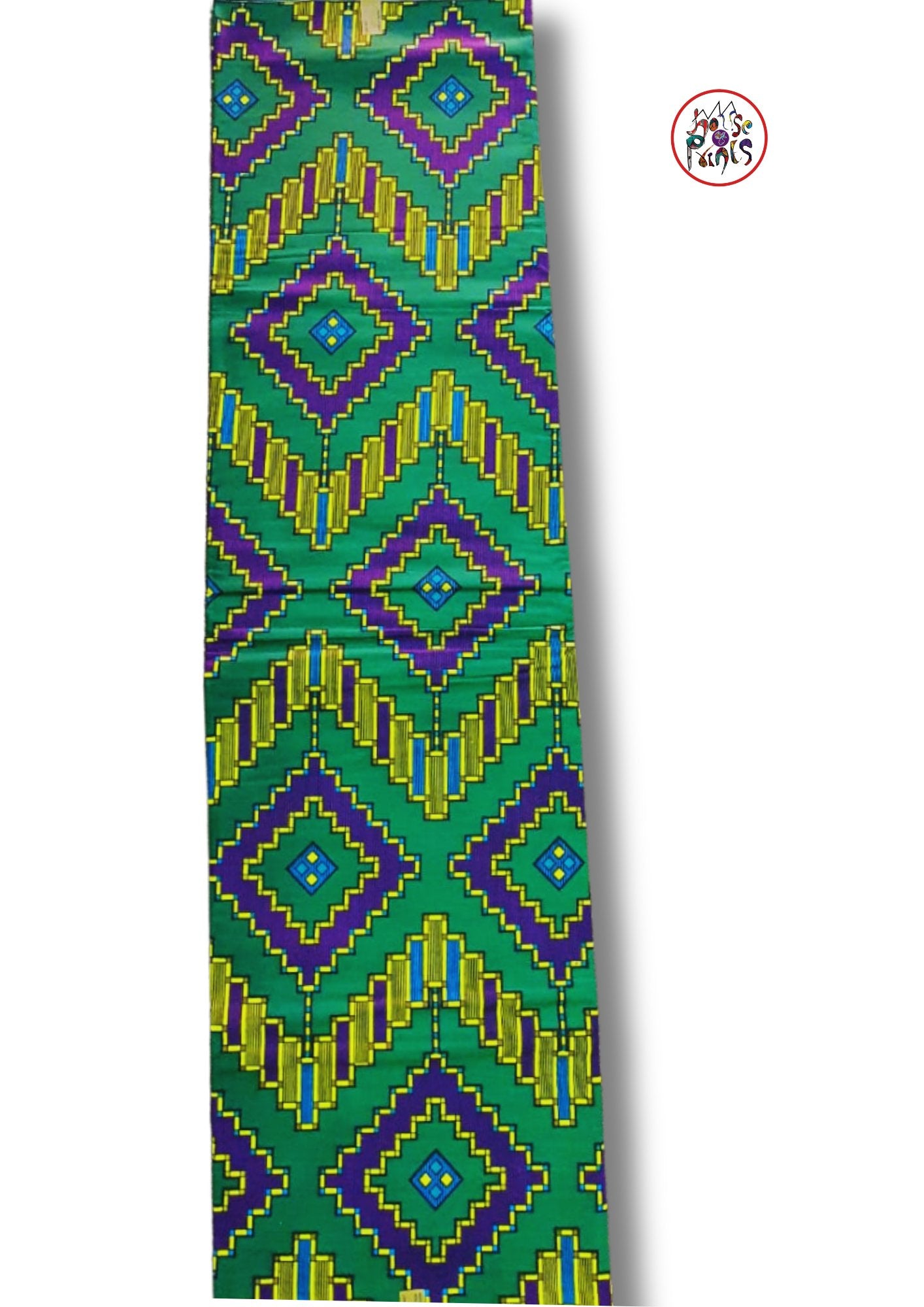 Green & Yellow Ankara Fabric - House of Prints