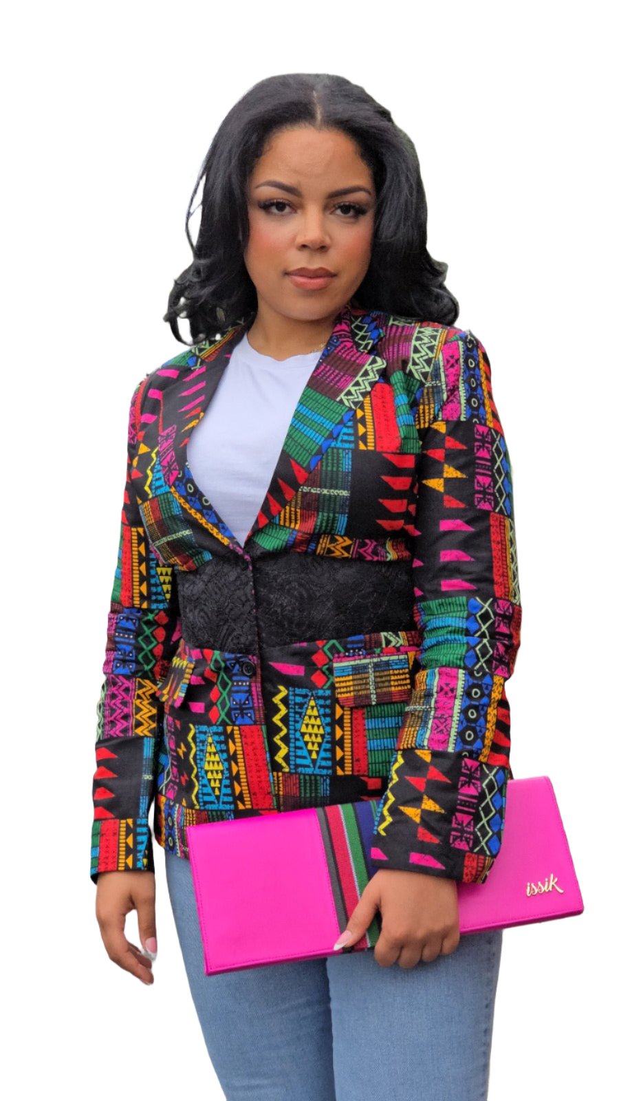 Multicolour Corset Blazer - House of Prints