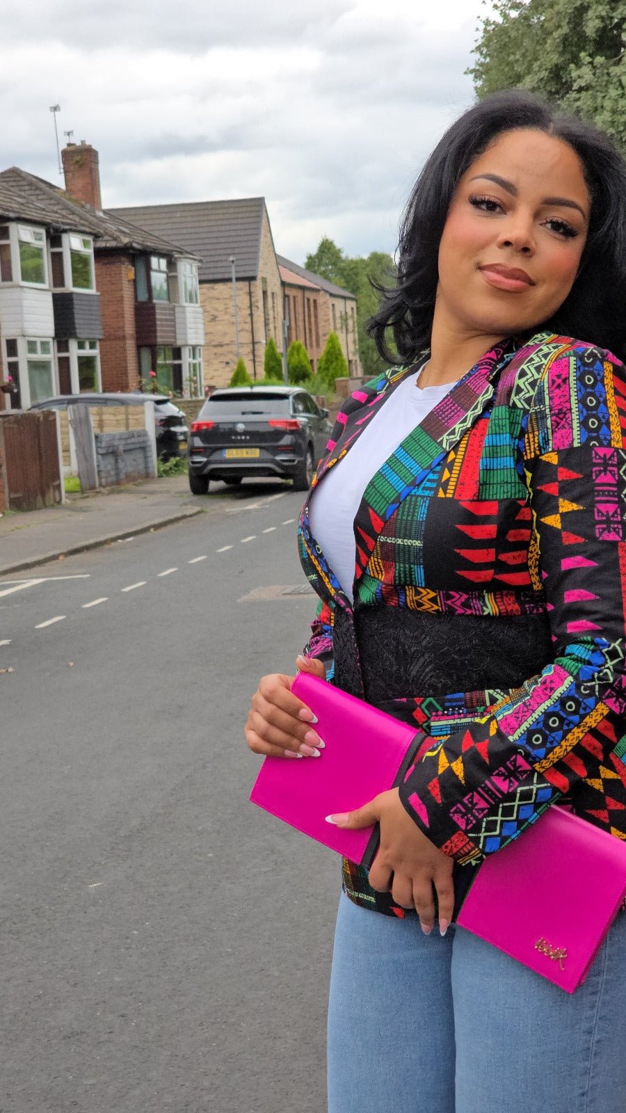 Multicolour Corset Blazer - House of Prints