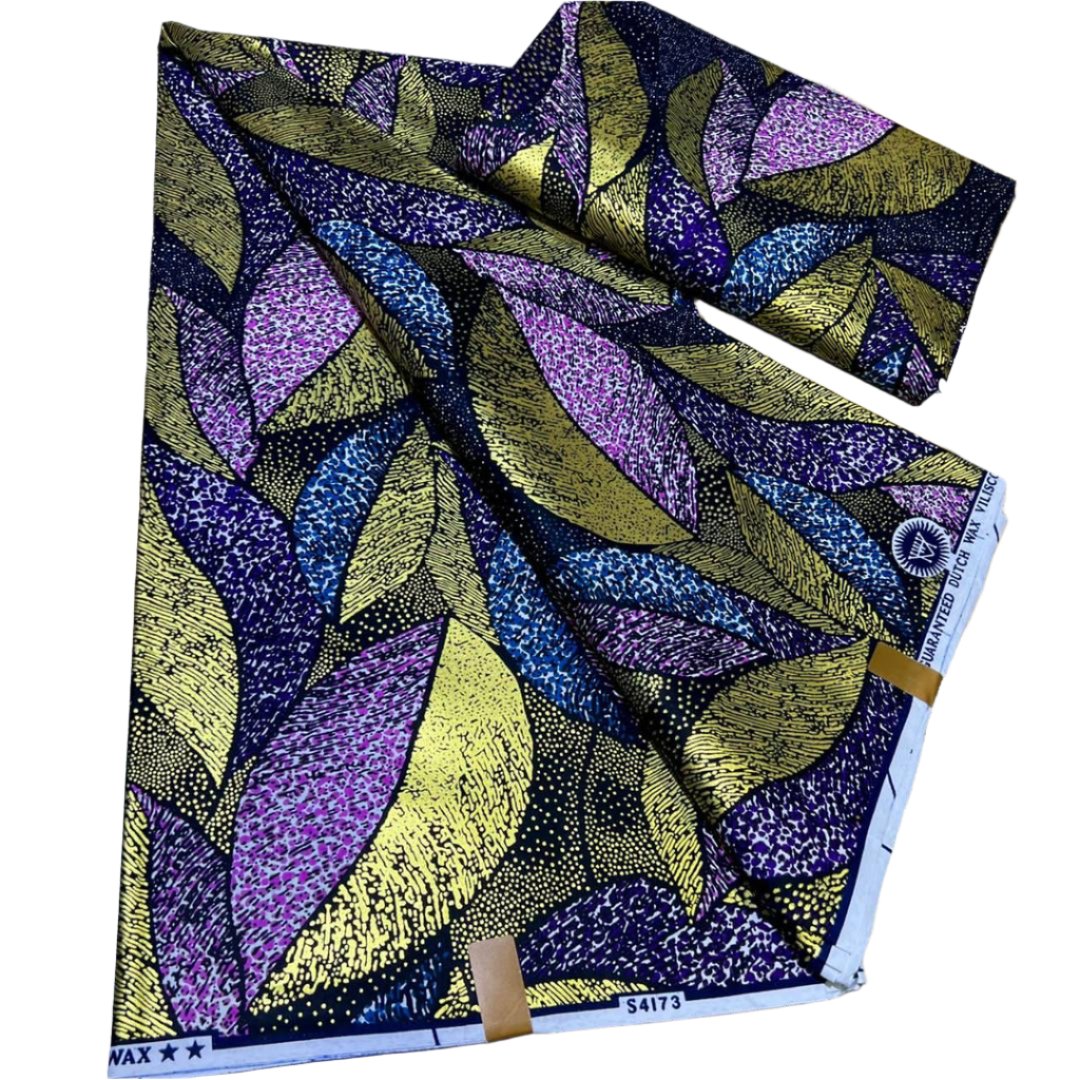 Multicolour Embellished Ankara Fabric - House of Prints