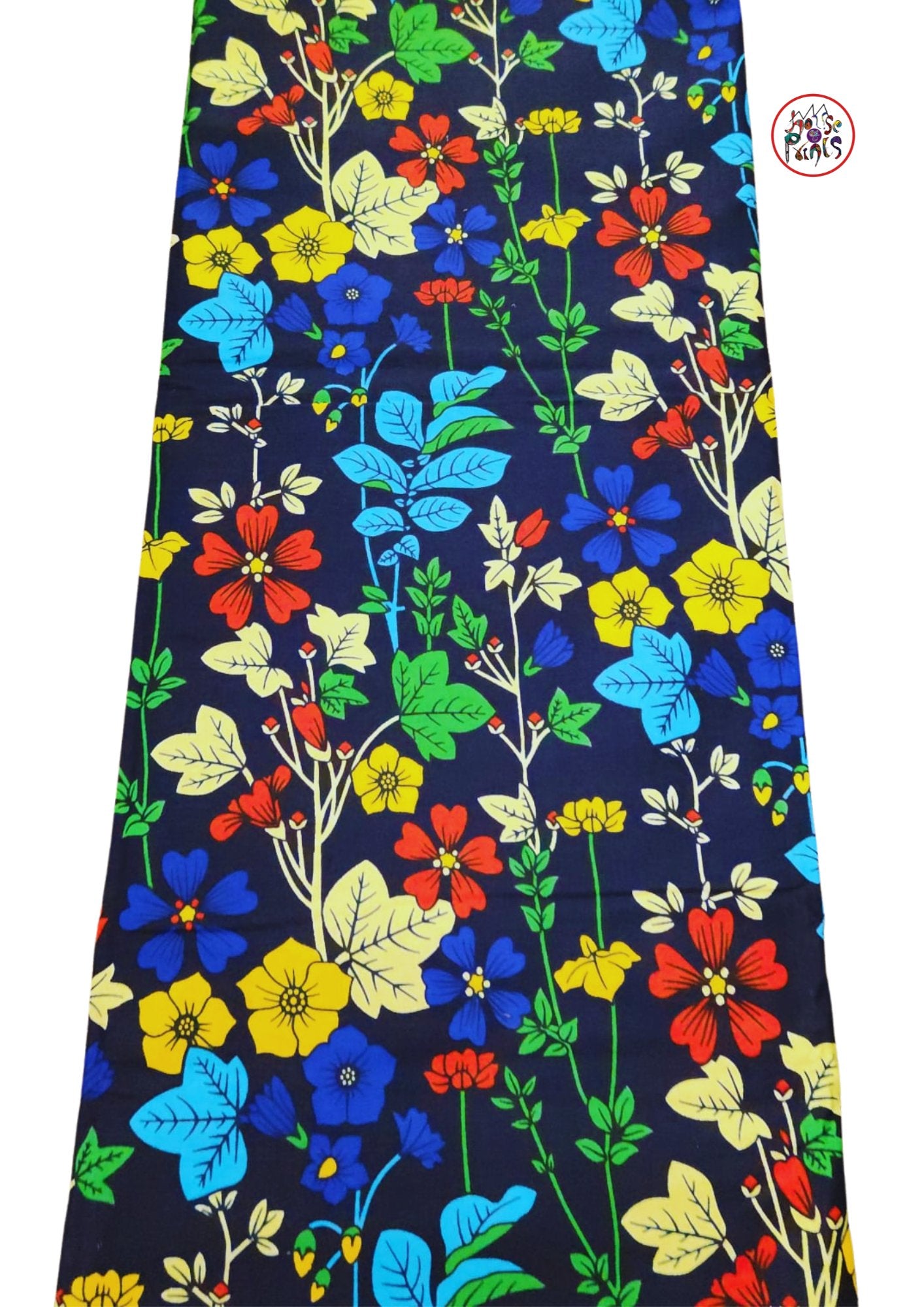 Multicolour Floral Pattern Ankara Fabric - House of Prints