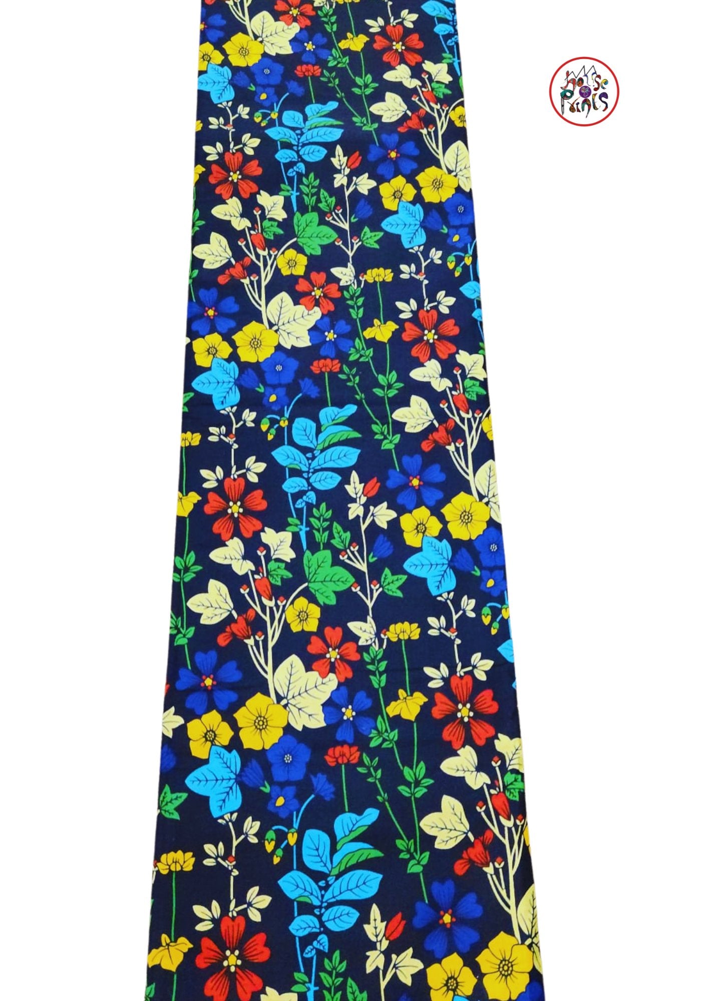 Multicolour Floral Pattern Ankara Fabric - House of Prints