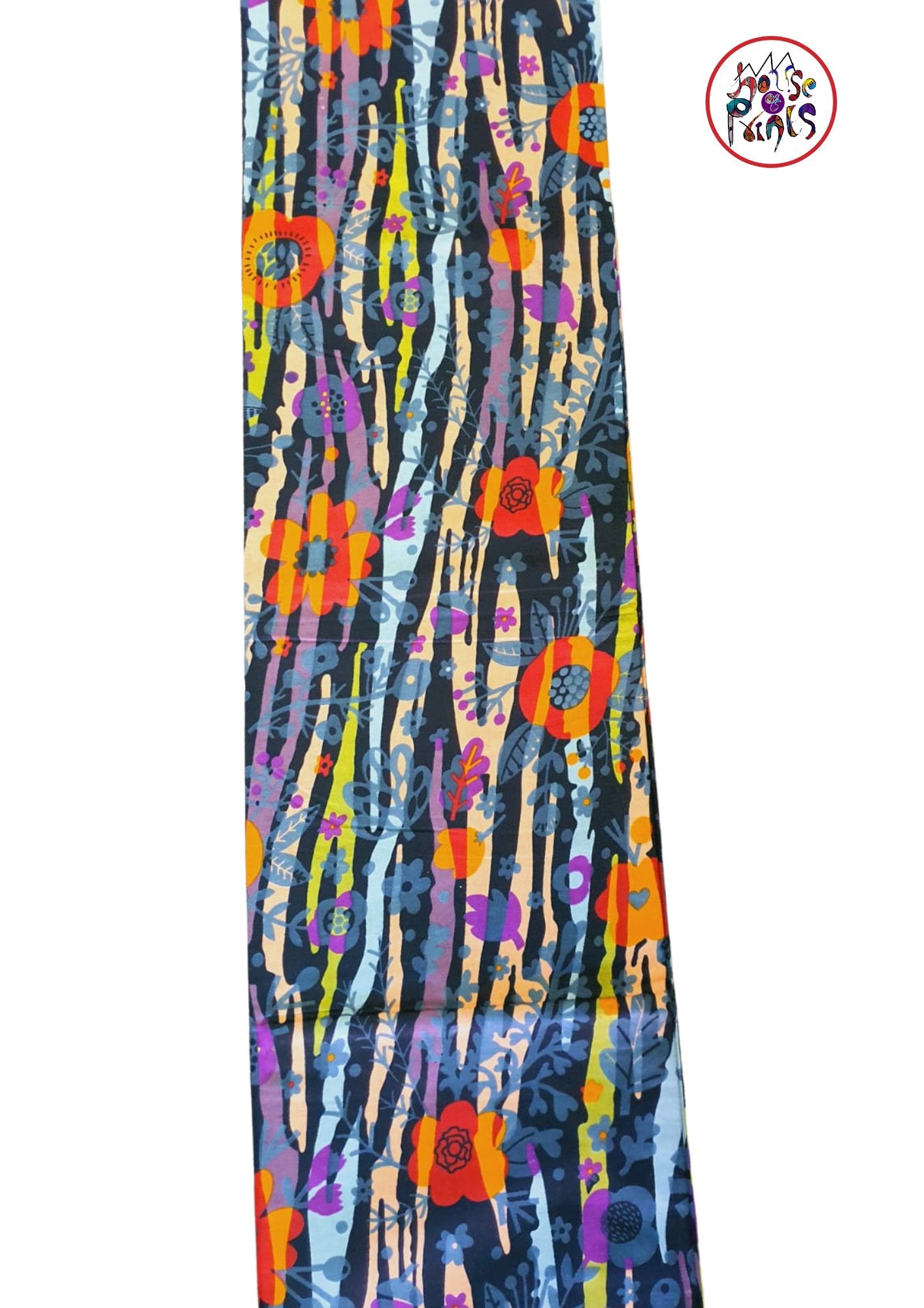 Multicolour Floral Pattern Ankara Fabric - House of Prints