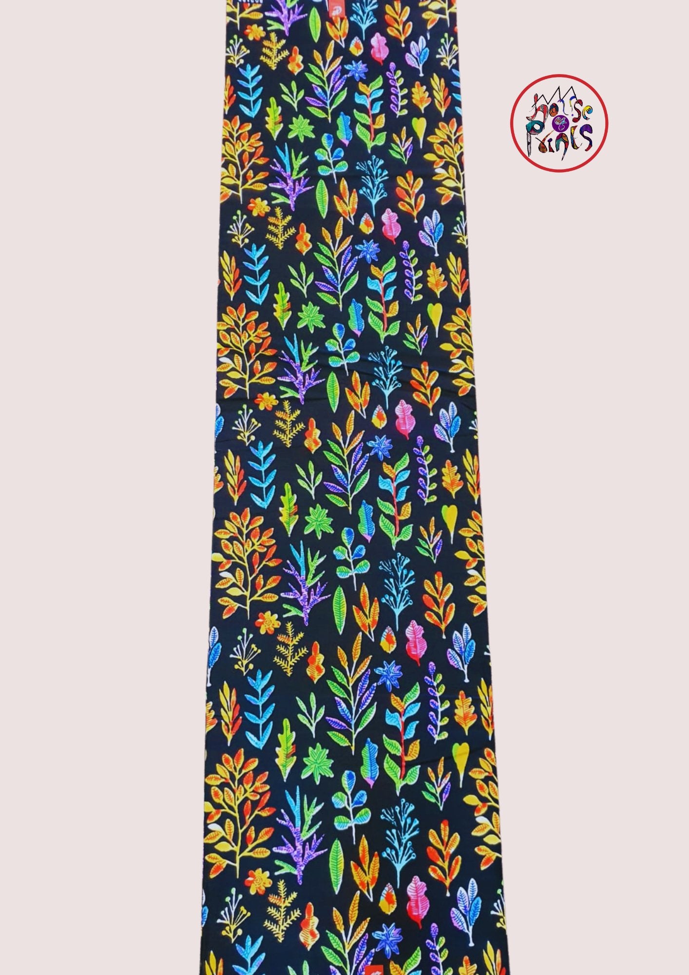Multicolour Leaf Pattern Ankara Fabric - House of Prints