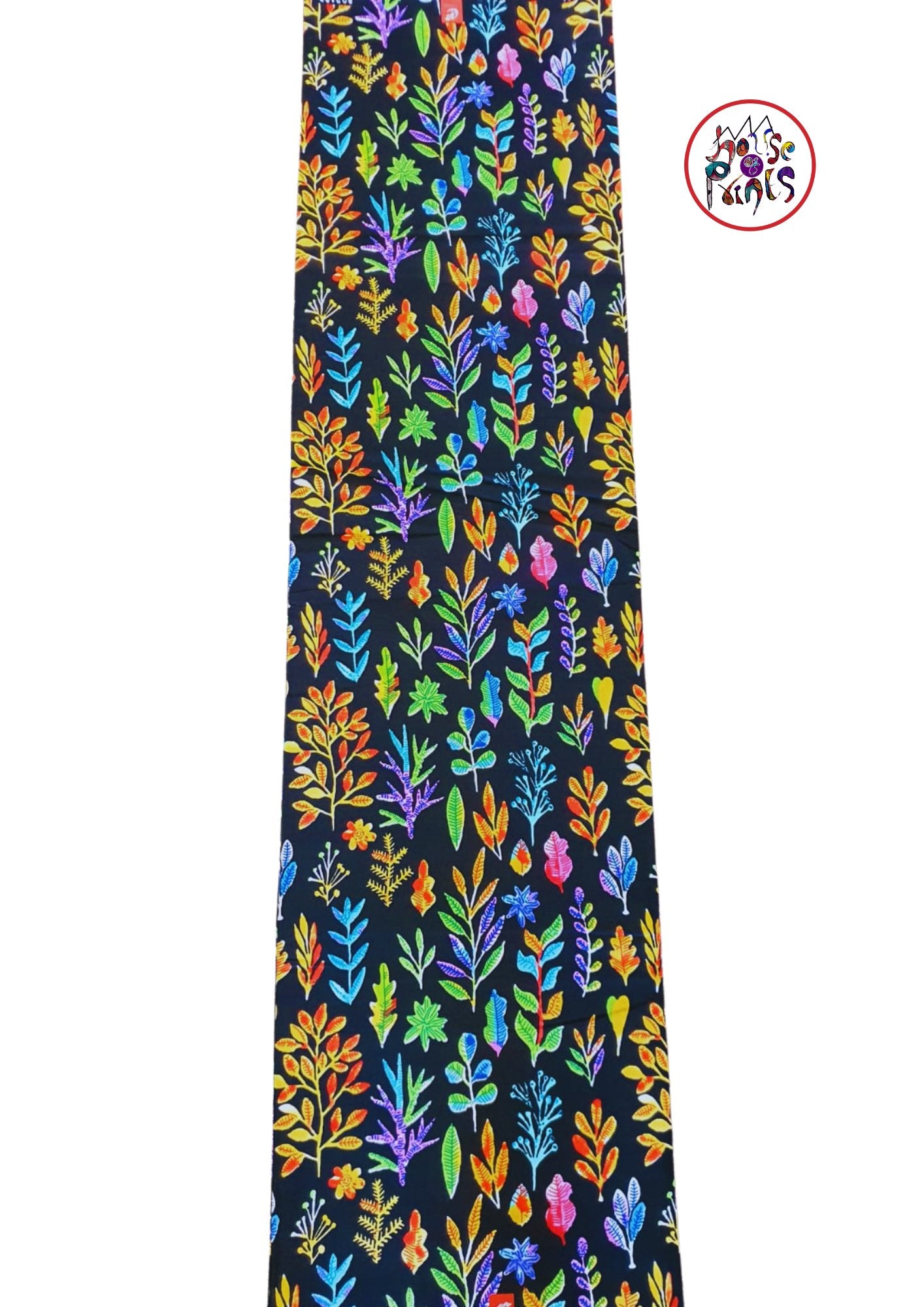 Multicolour Leaf Pattern Ankara Fabric - House of Prints