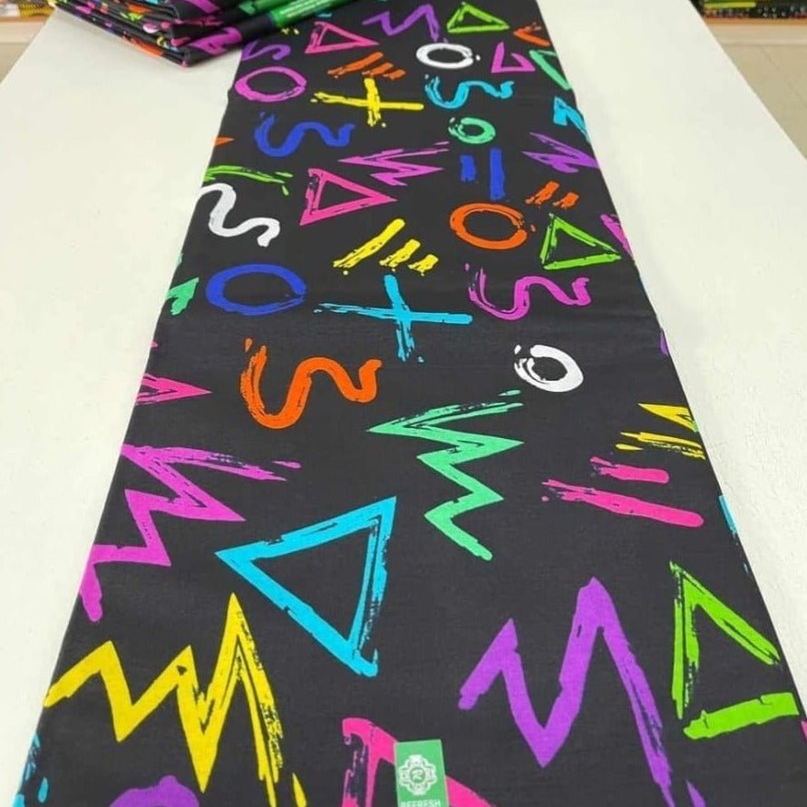 Black & Multi Ankara Fabric - House of Prints