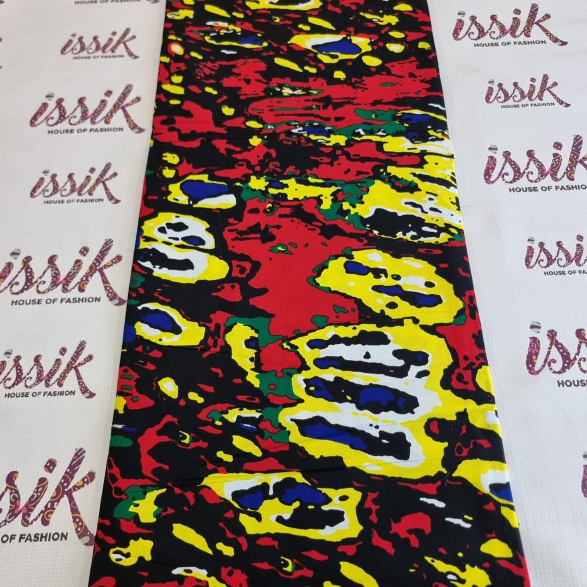 Black & Red Ankara Fabric - House of Prints