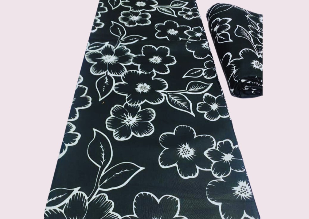 Black & White Ankara Fabric - House of Prints