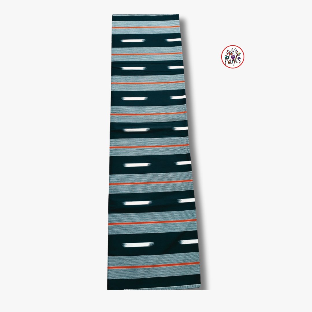 Black, White & Red Tribal Ankara Fabric - House of Prints