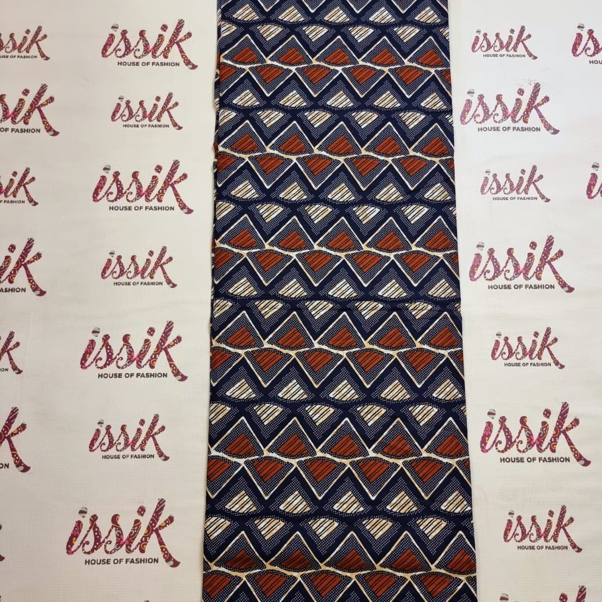 Blue & Brown Ankara Fabric - ak40189 - House of Prints