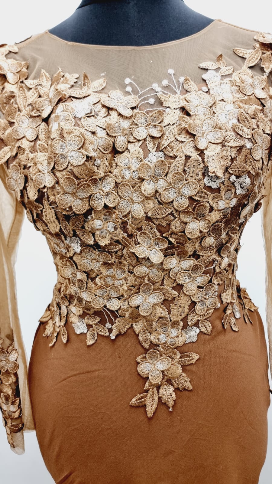 Brown Floral Dress - House of Prints