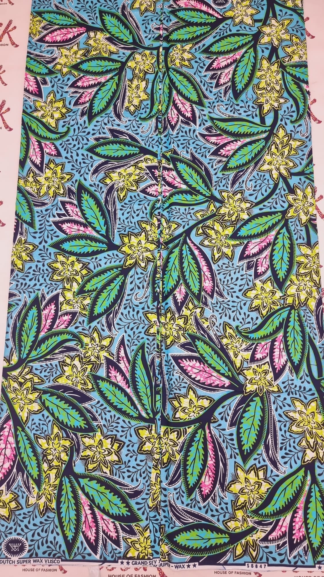 Green & Multi Embellished Gold Ankara - akgld035 - House of Prints