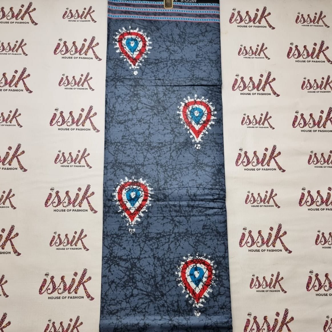 Grey Ankara Fabric - ak5015 - House of Prints
