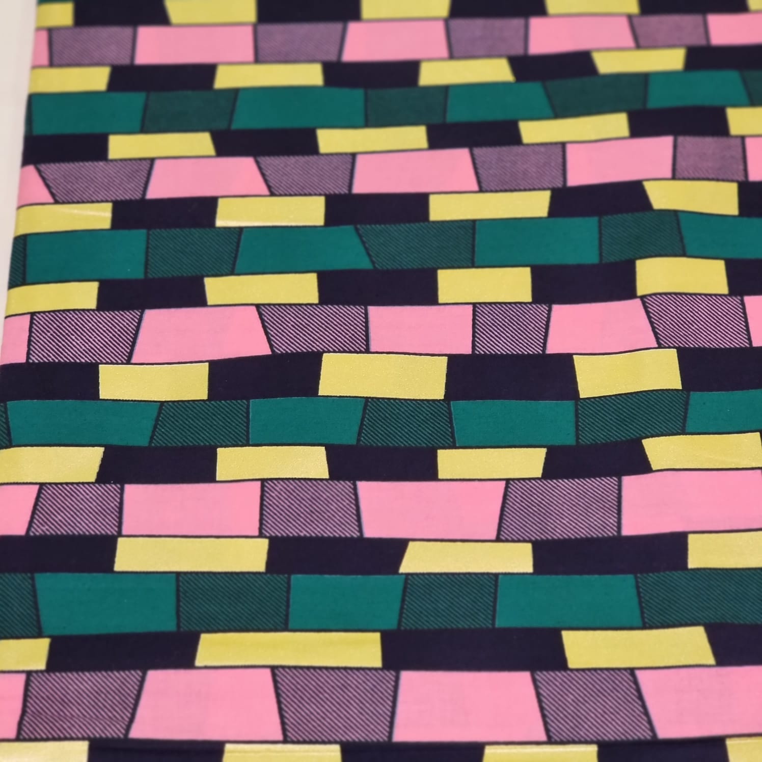 Multicolour Embellished Gold Fabric. - House of Prints