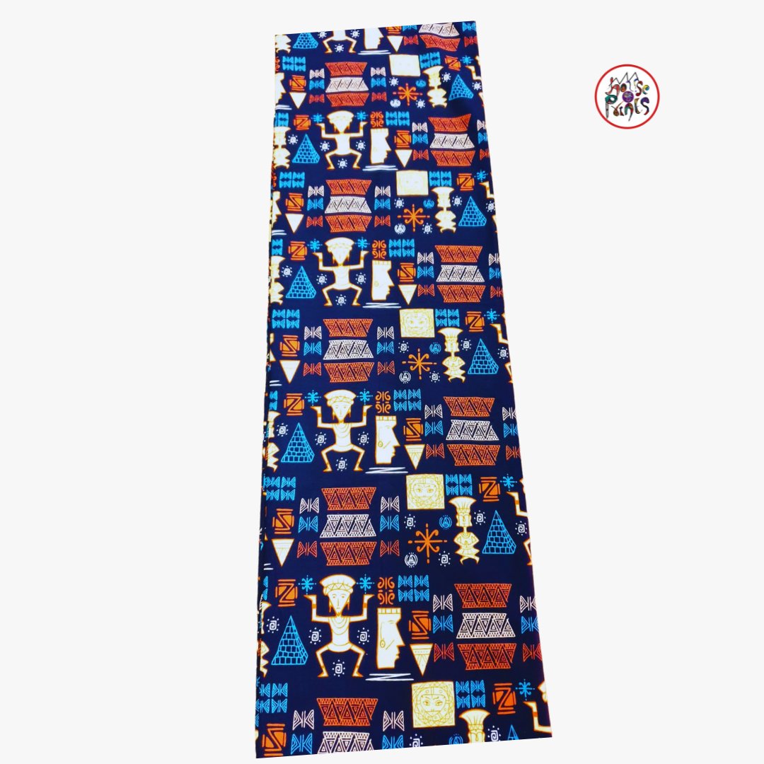 Multicolour Tribal Ankara Fabric - House of Prints