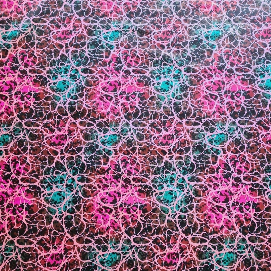 Pink & Blue Ankara Fabric - ak9048 - House of Prints