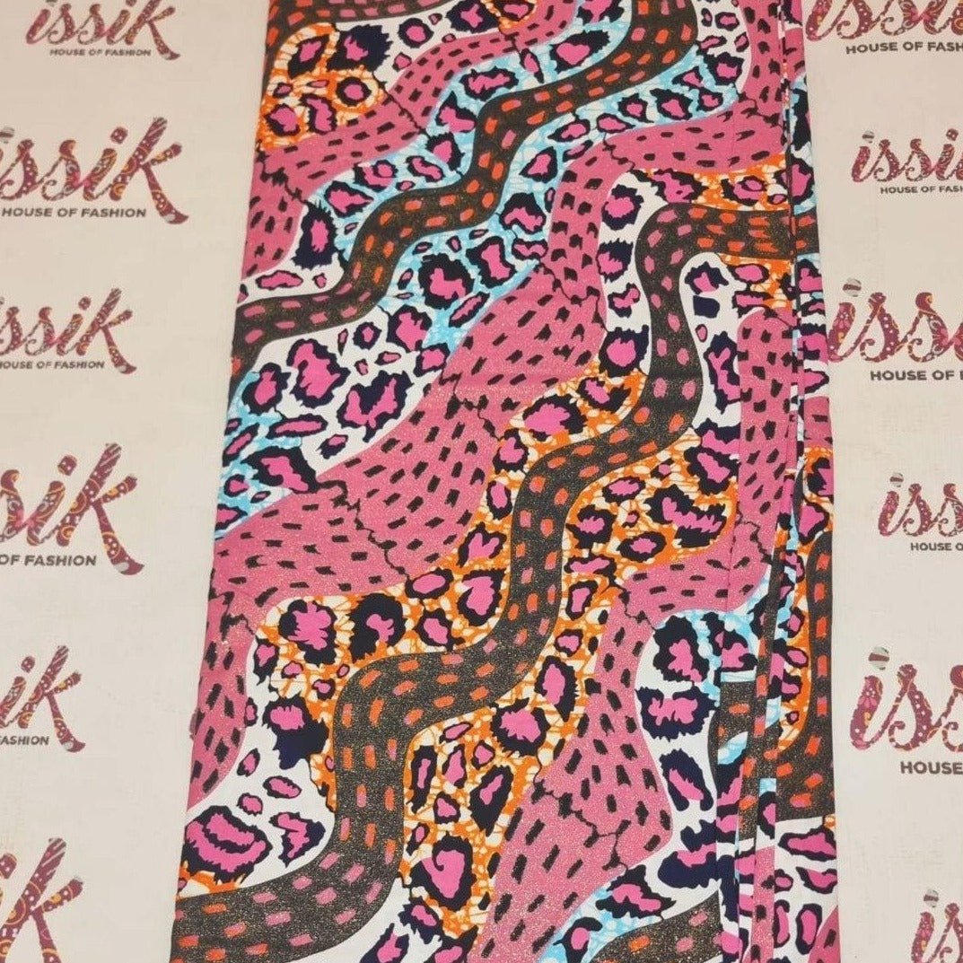 Red Embellished Gold Ankara - akgld033 - House of Prints