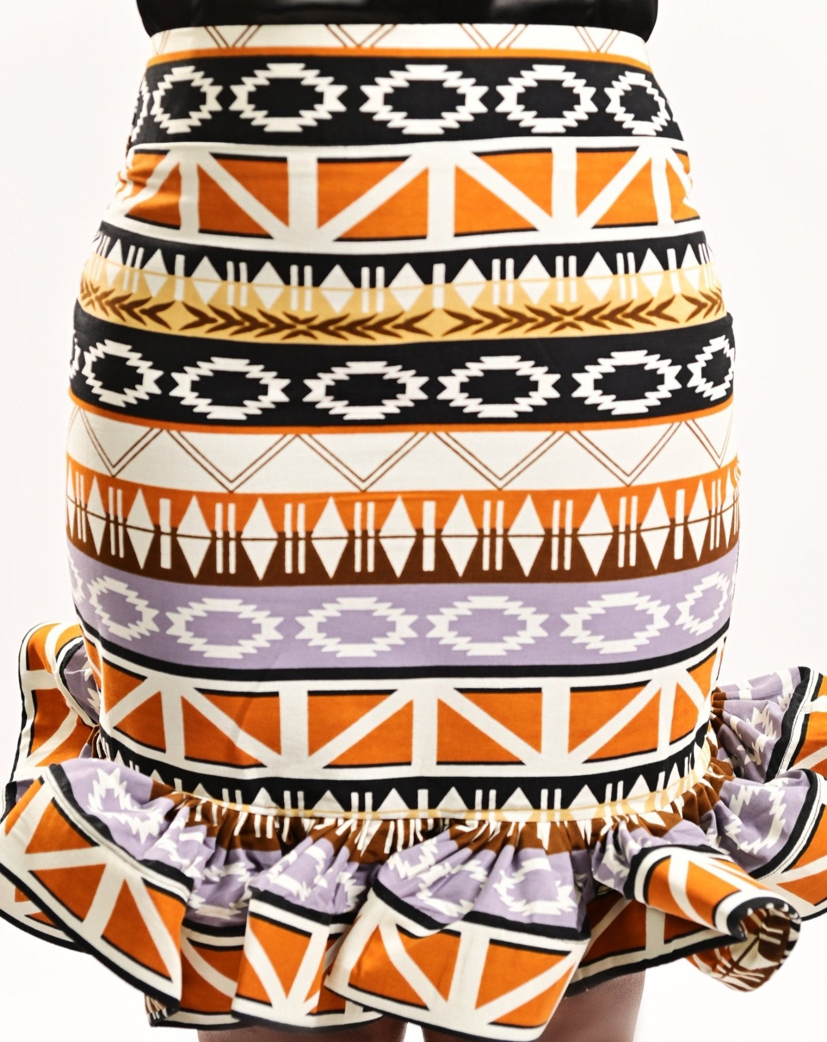 Tribal African Print Skirt - rtw096 - House of Prints