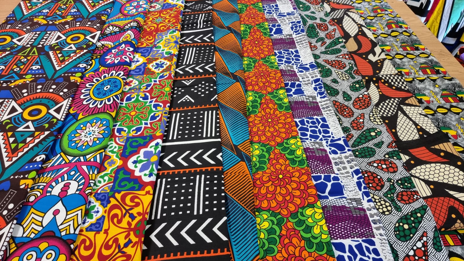 African Print Fabrics also known as Ankara Fabrics - House of Prints
