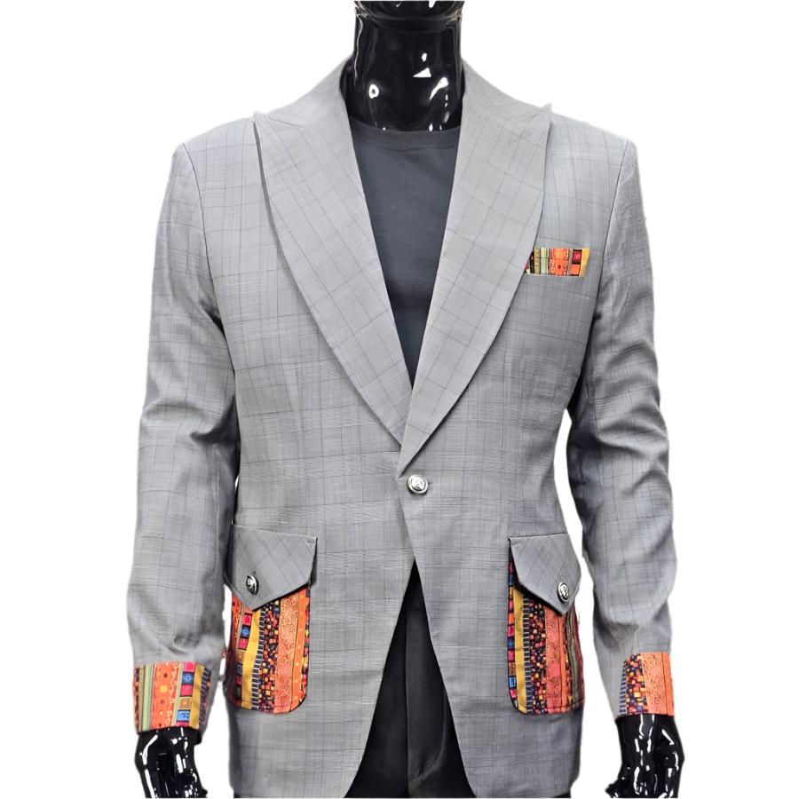 Men's Grey Suit Jacket