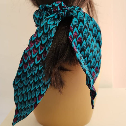 African Print Hair Scrunchy - House of Prints