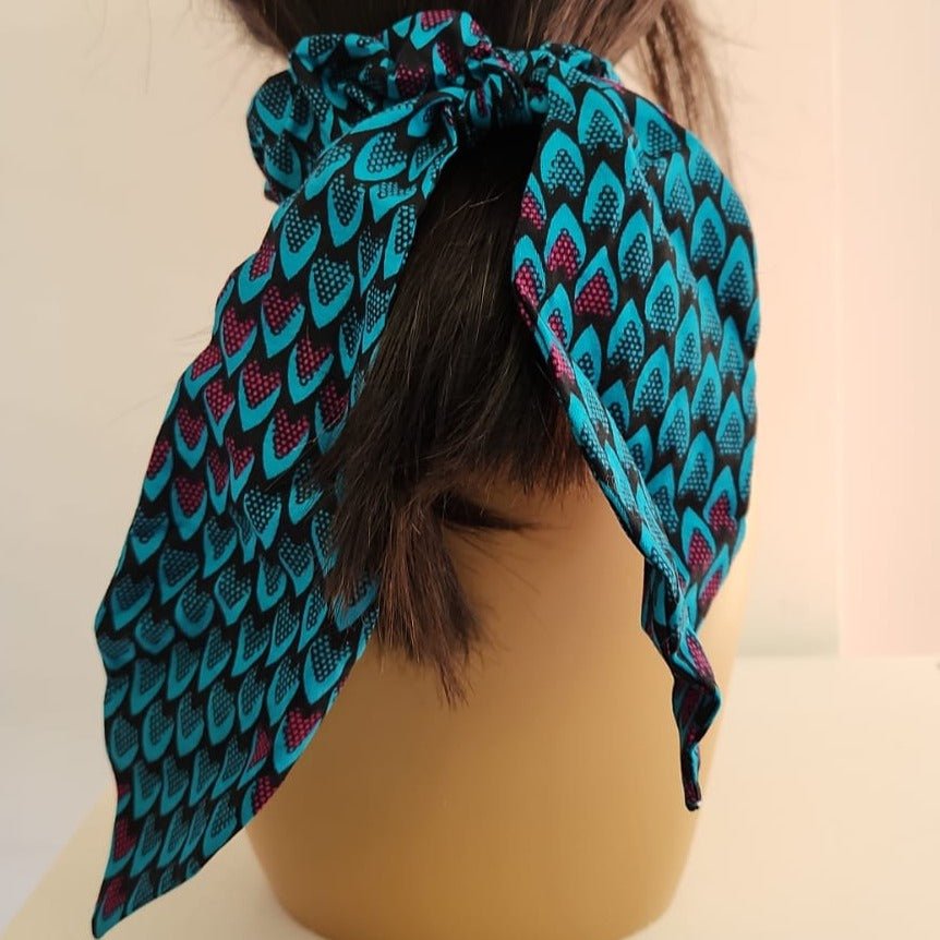 African Print Hair Scrunchy - House of Prints