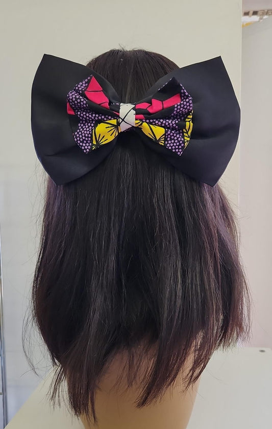 Black and Multicolour Hair Clip - House of Prints