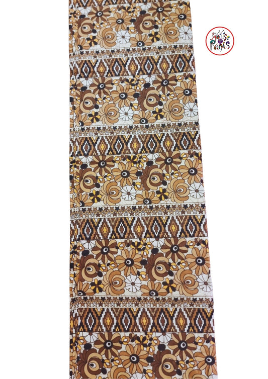 Brown Ankara Fabric - House of Prints