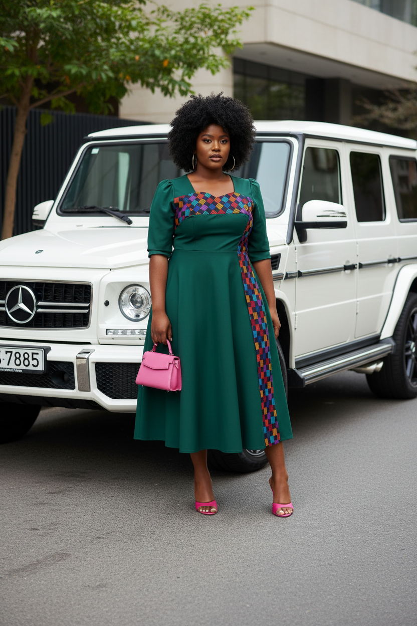 Green Kente Dress – G-Wagon Editorial