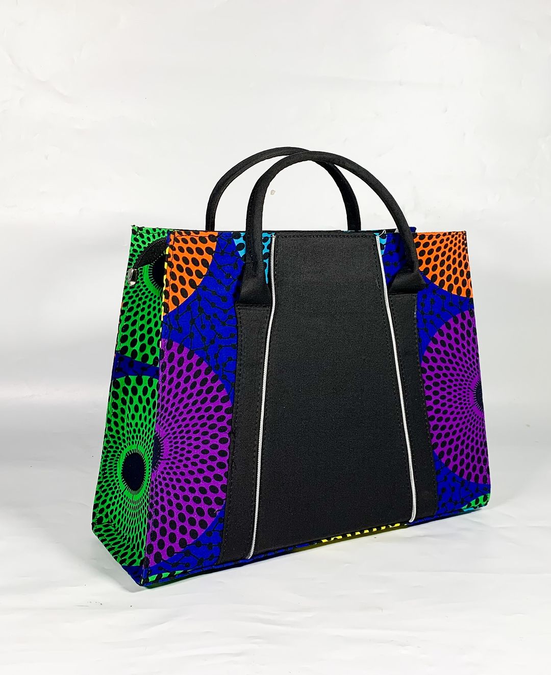 Ladies Floral Multicolour Ankara Tote Bag - House of Prints