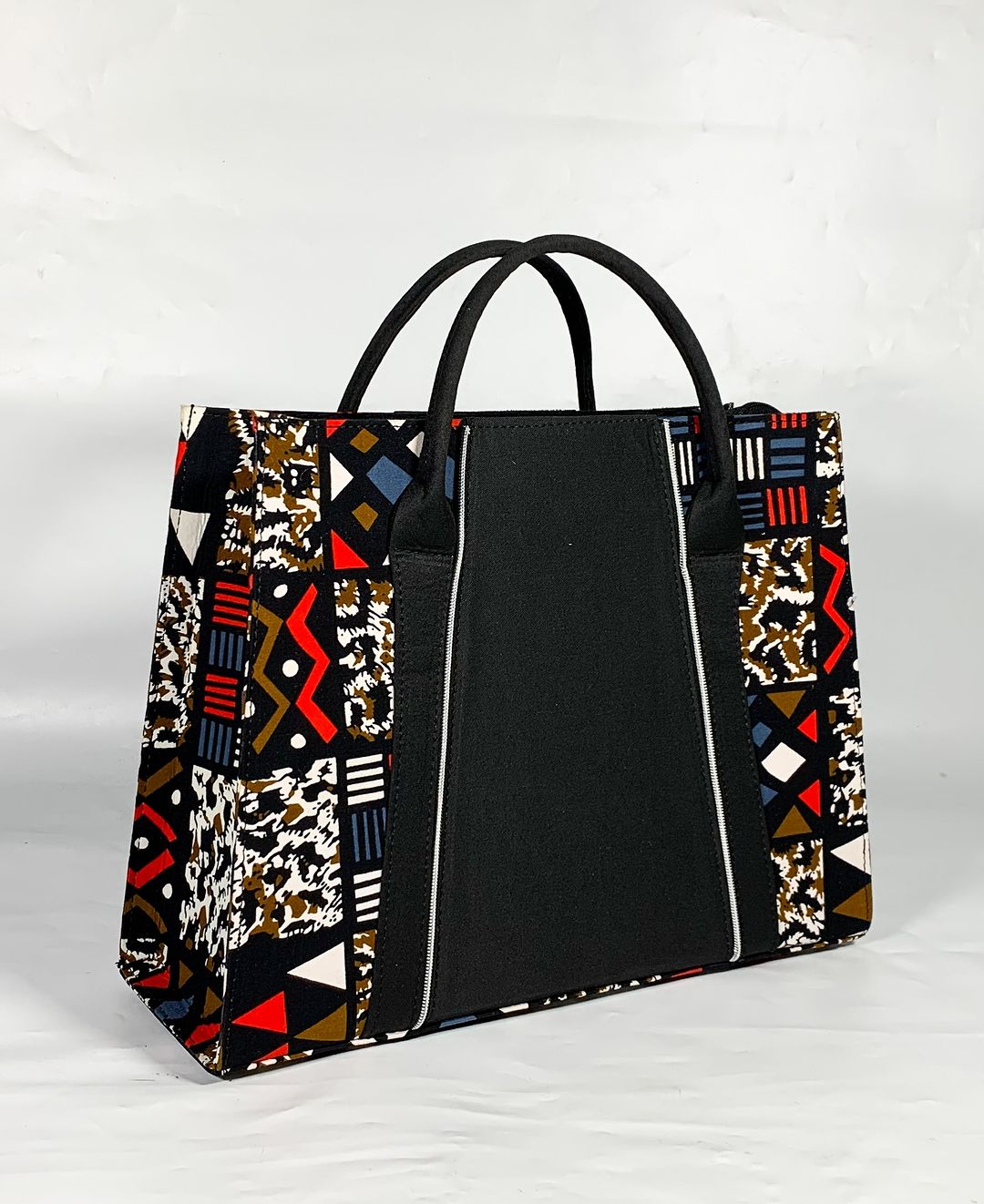 Ladies Tribal Pattern Ankara Tote Bag - House of Prints