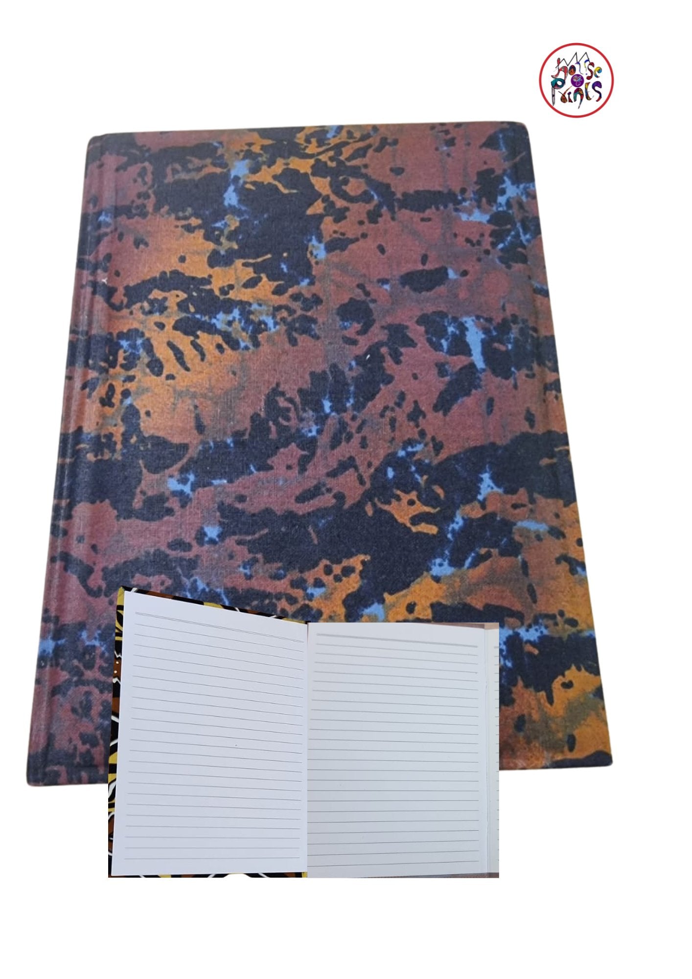 Motif Pattern Ankara Fabric Notebook - House of Prints