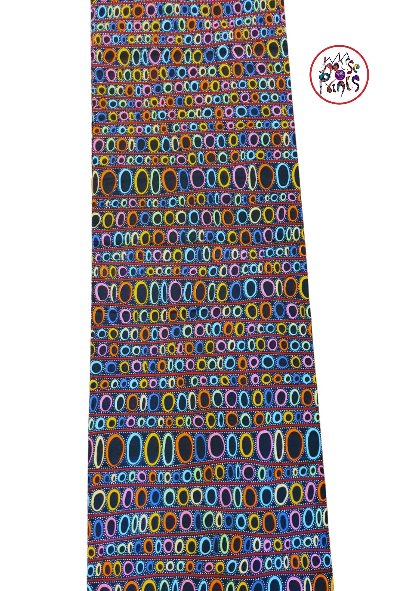 Multicolour Elliptic Pattern Ankara Fabric - House of Prints