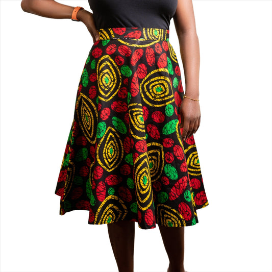 Multicolour Flare Skirt - House of Prints