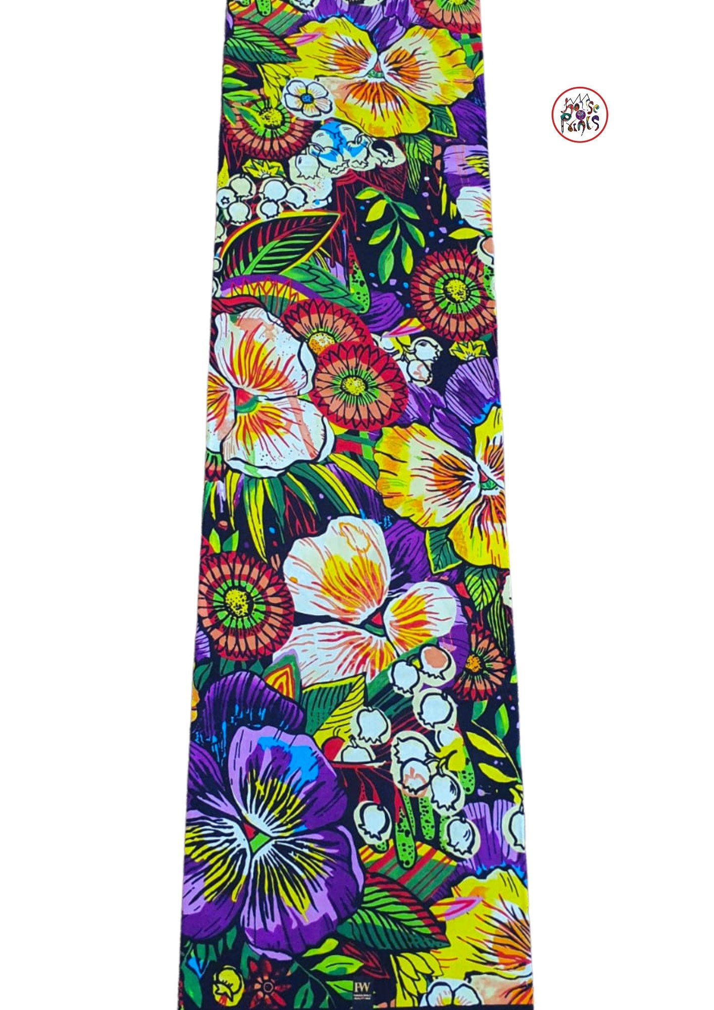 Multicolour Floral Pattern Ankara Fabric - House of Prints