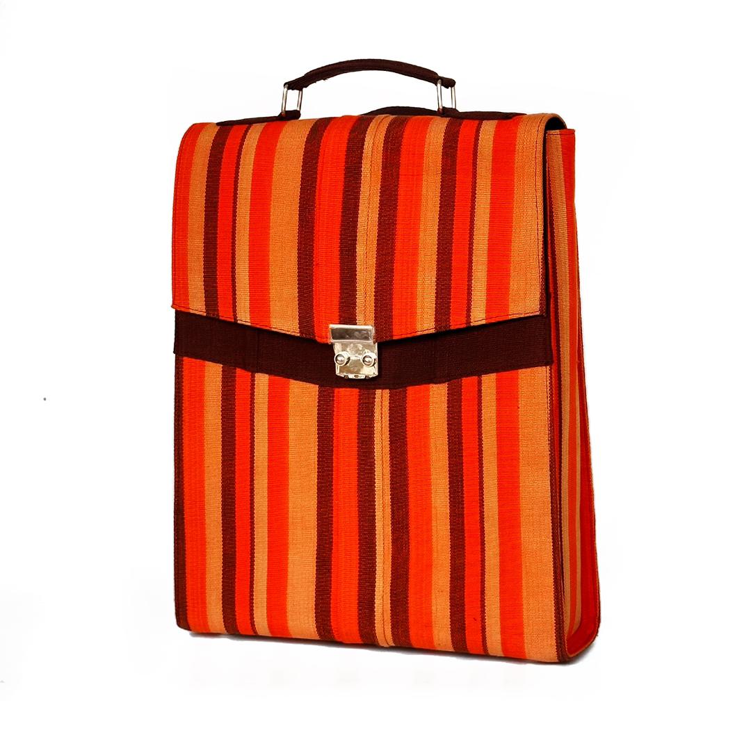 Orange & Chocolate Backpack - House of Prints
