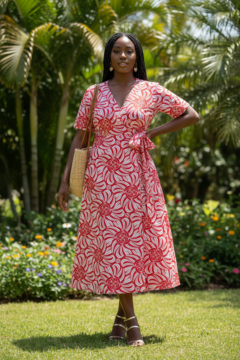 Outfit 1 - Wrap Dress