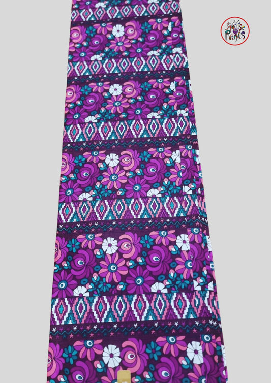 Purple Ankara Fabric - House of Prints