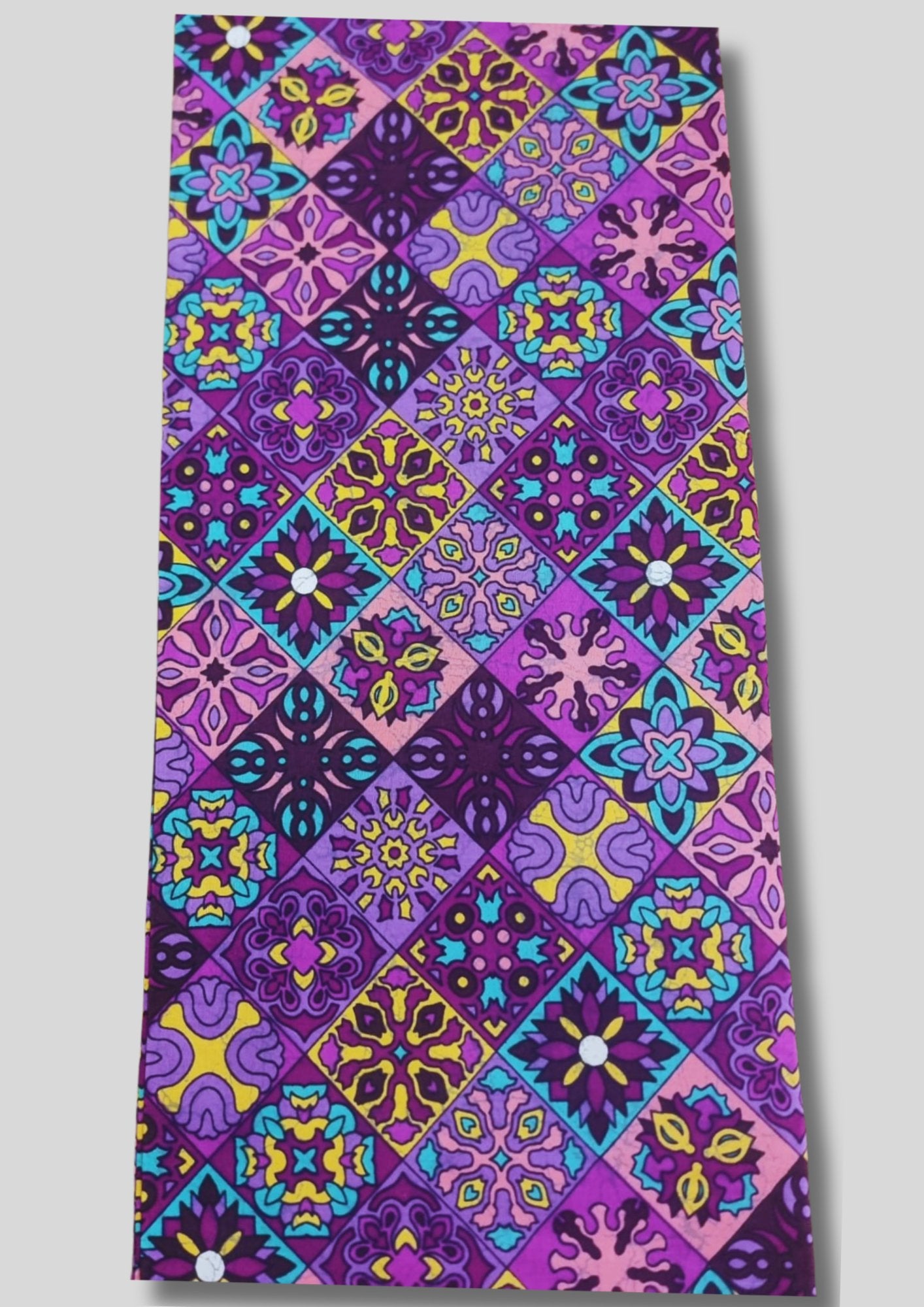 Purple Floral Ankara Fabric - House of Prints