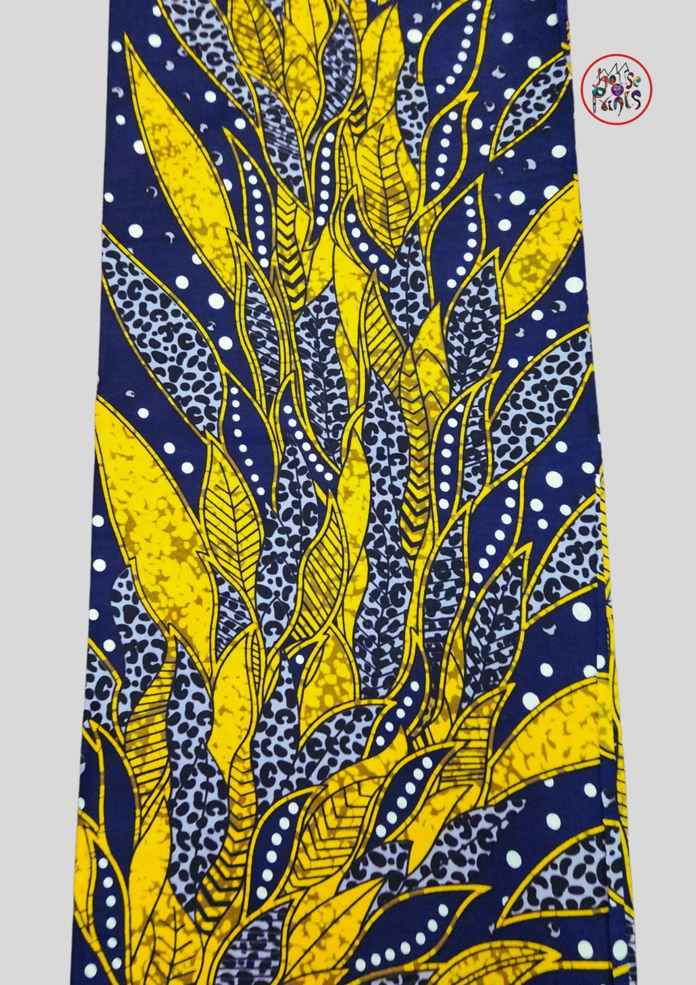 Purple & Gold Floral Pattern Ankara Fabric - House of Prints