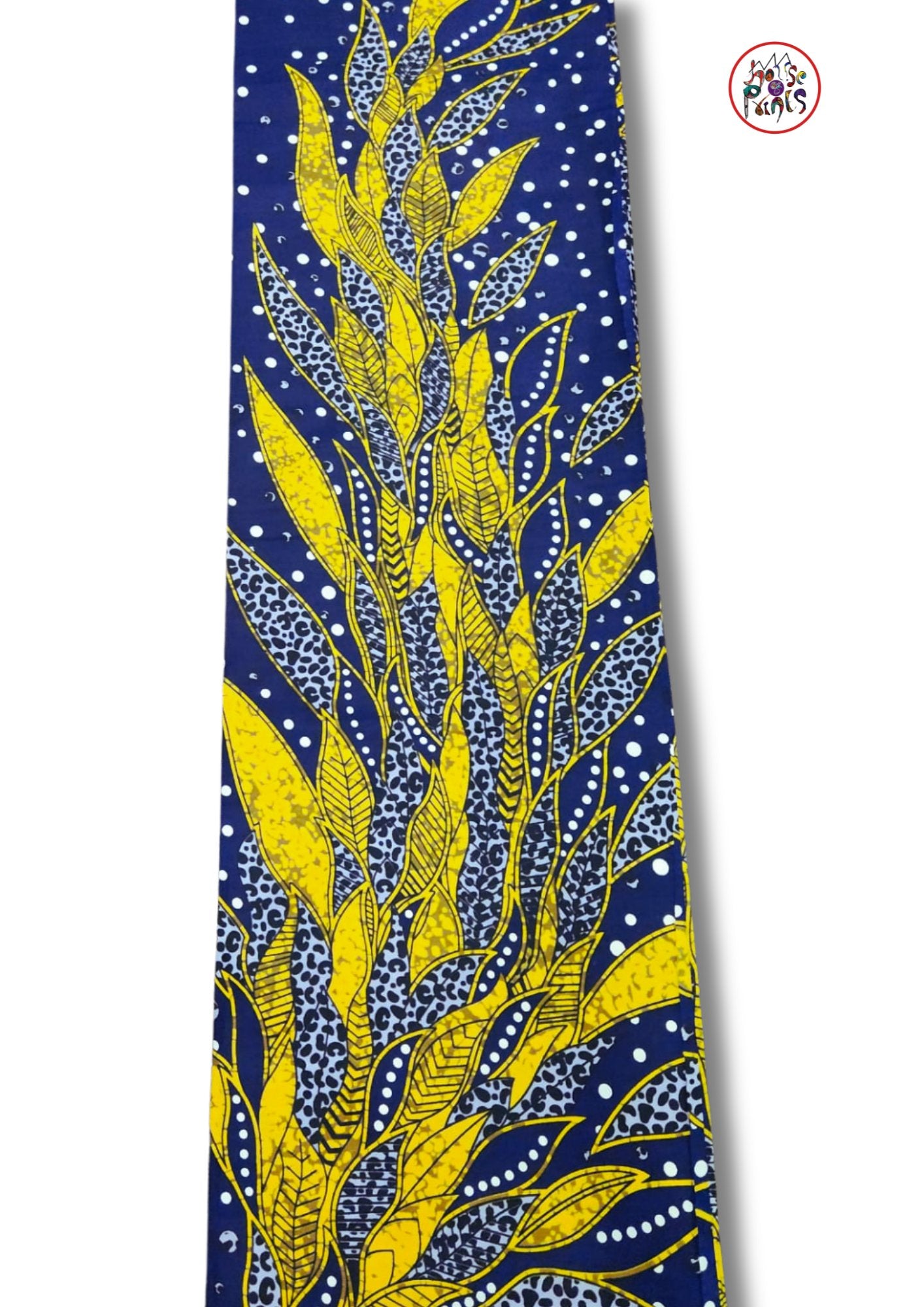 Purple & Gold Floral Pattern Ankara Fabric - House of Prints