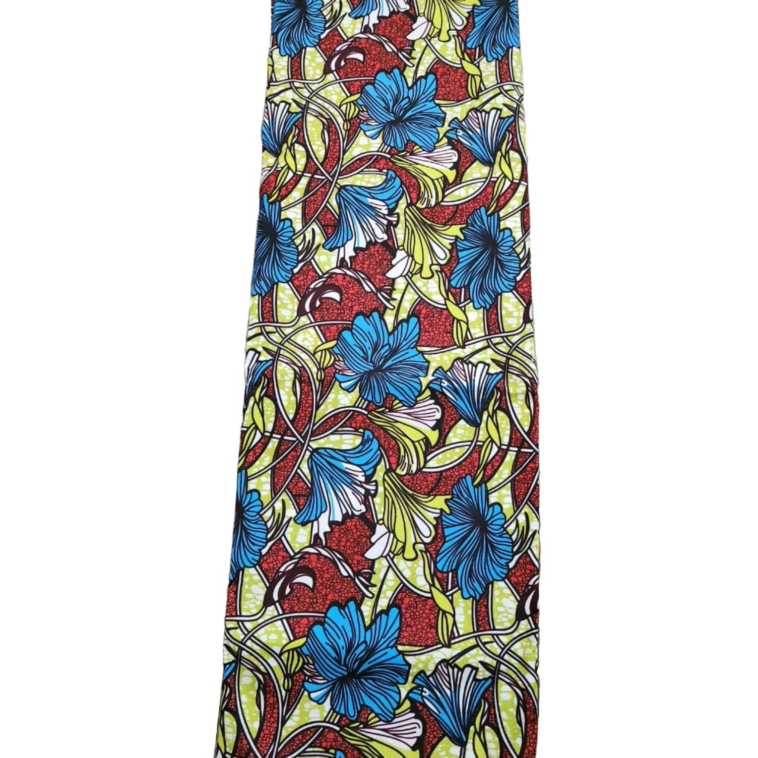 Yellow & Multicolour Polycotton Ankara fabric - House of Prints
