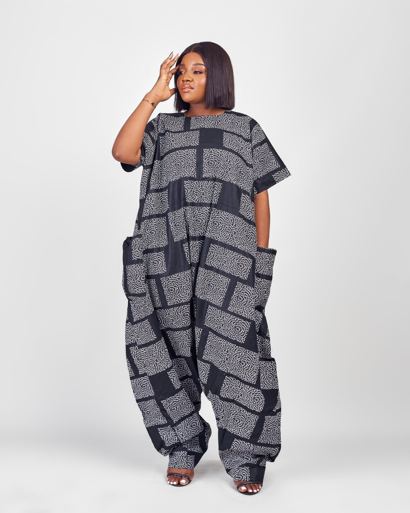 African Print Maxi Jumpsuit (available in 2 colours) - House of Prints